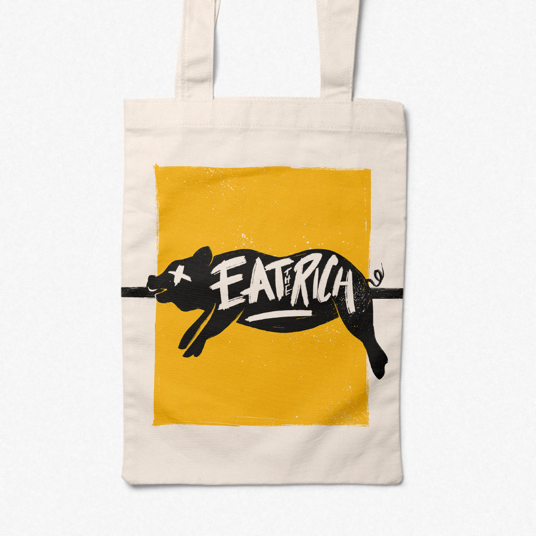 Tote Bag // Eat the Rich – Ink. I Never Knew by Maria Nassif